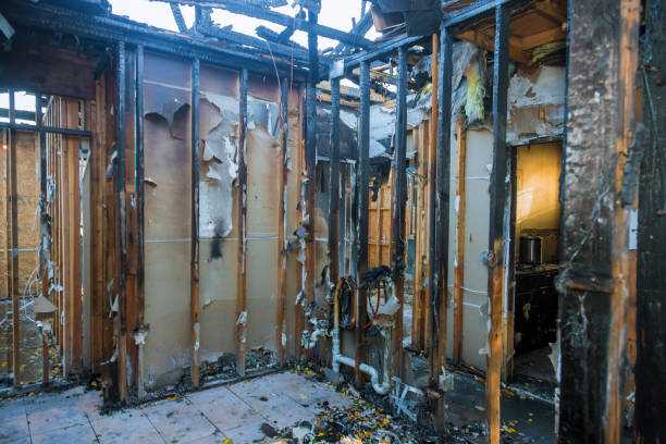 Professional Fire Damage Removal technician working in Sherwood, WI